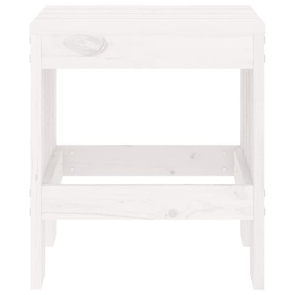 vidaXL haveskamler 2 stk. 40x36x45 cm massivt fyrretræ hvid