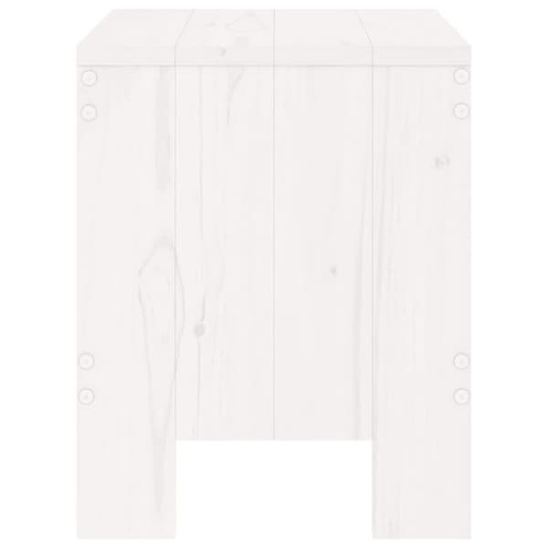 vidaXL haveskamler 2 stk. 40x36x45 cm massivt fyrretræ hvid