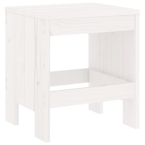 vidaXL haveskamler 2 stk. 40x36x45 cm massivt fyrretræ hvid