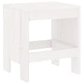 Miniatyrbillede 6 af 9: vidaXL haveskamler 2 stk. 40x36x45 cm massivt fyrretræ hvid