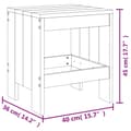 Miniatyrbillede 9 af 9: vidaXL haveskamler 2 stk. 40x36x45 cm massivt fyrretræ hvid