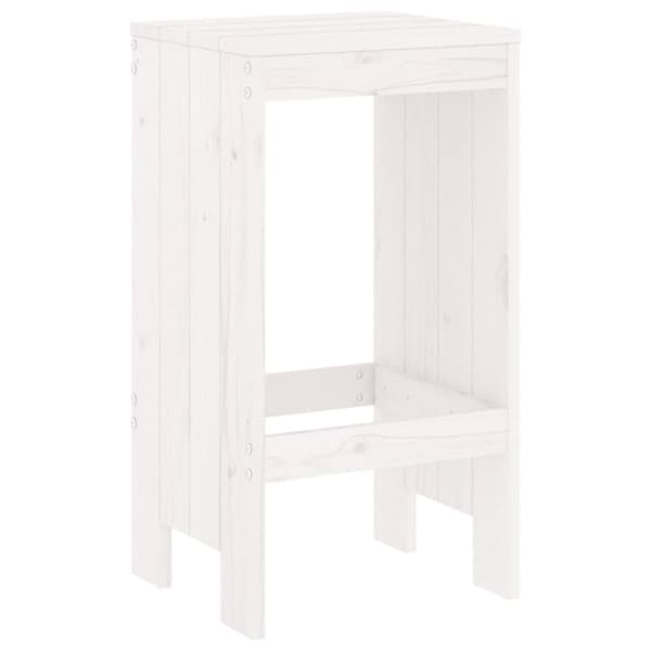 vidaXL Baarijakkarat 2 kpl valkoinen 40x36x75 cm täysi mänty