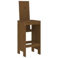 Pikkukuva 3 / 9: vidaXL Baarijakkarat 2 kpl hunajanruskea 40x42x120 cm täysi mänty
