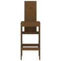 Pikkukuva 4 / 9: vidaXL Baarijakkarat 2 kpl hunajanruskea 40x42x120 cm täysi mänty