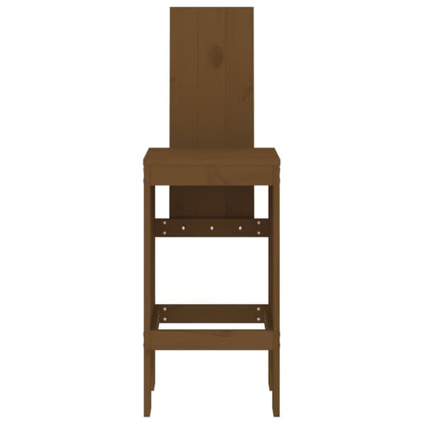 vidaXL Baarijakkarat 2 kpl hunajanruskea 40x42x120 cm täysi mänty