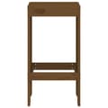 Miniatyrbillede 4 af 9: vidaXL barstole 2 stk. 40x36x75 cm massivt fyrretræ gyldenbrun