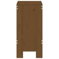 Miniatyrbillede 5 af 9: vidaXL barstole 2 stk. 40x36x75 cm massivt fyrretræ gyldenbrun