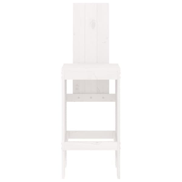 vidaXL Baarijakkarat 2 kpl valkoinen 40x42x120 cm täysi mänty