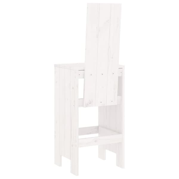 vidaXL Baarijakkarat 2 kpl valkoinen 40x42x120 cm täysi mänty