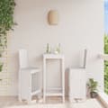 Miniatyrbilde 1 av 9: vidaXL Barkrakker 2 stk hvit 40x42x120 cm heltre furu