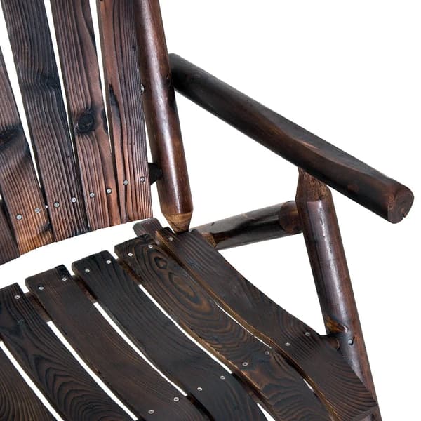 Rootz Rocking Chair - Antique Rocking Chair - Relaxing Chair - Chair With Armrest - Outdoor Rocking Chair - Waterproof Paint - Stylish Antique Design