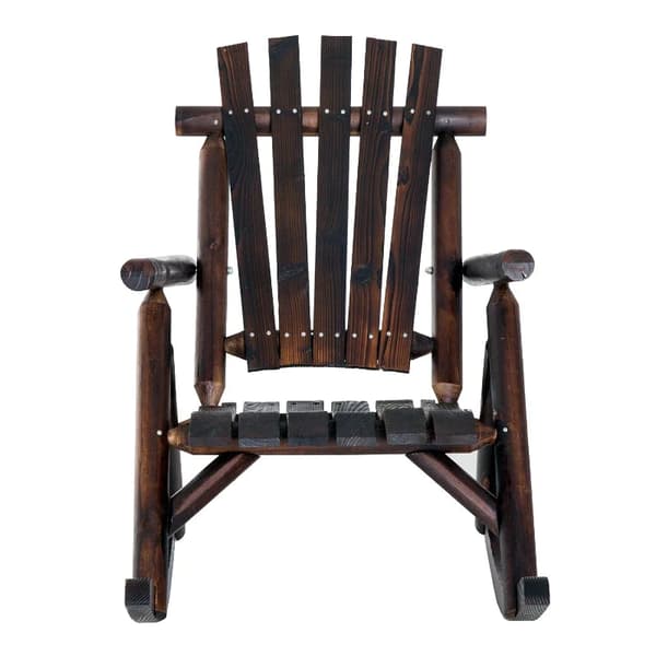 Rootz Rocking Chair - Antique Rocking Chair - Relaxing Chair - Chair With Armrest - Outdoor Rocking Chair - Waterproof Paint - Stylish Antique Design