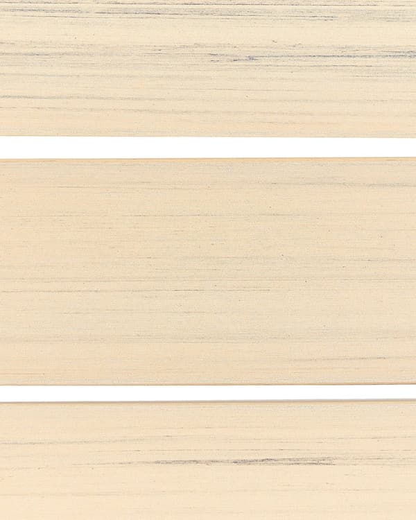 Set med 4 Trädgårdsstolar Beige Plast Trä Vit Pulverlackerad Aluminiumram Uteplats Modern