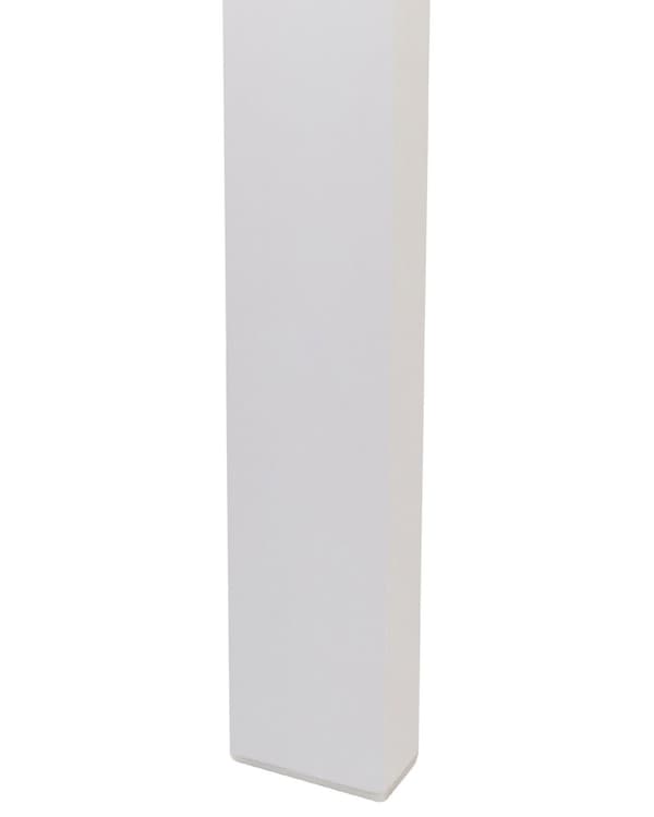 Sett med 6 Hagestoler i lyst tre og hvitt plasttre Aluminium Rustbestandig Moderne design
