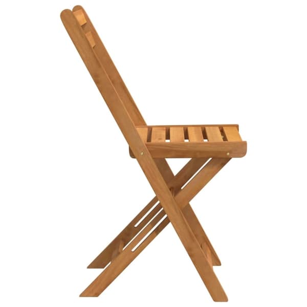 vidaXL foldbare bistrostole 8 stk. massivt akacietræ