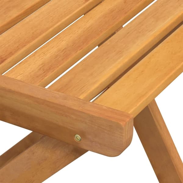 vidaXL foldbare bistrostole 4 stk. massivt akacietræ