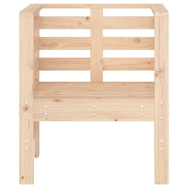 vidaXL Hagestoler 2 stk 61,5x53x71 cm heltre furu