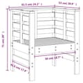 Miniatyrbilde 10 av 10: vidaXL Hagestoler 2 stk 61,5x53x71 cm heltre douglasgran