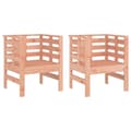 Miniatyrbilde 2 av 10: vidaXL Hagestoler 2 stk 61,5x53x71 cm heltre douglasgran