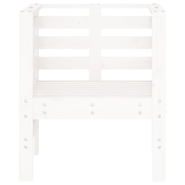 vidaXL havestole 2 stk. 61,5x53x71 cm massivt fyrretræ hvid