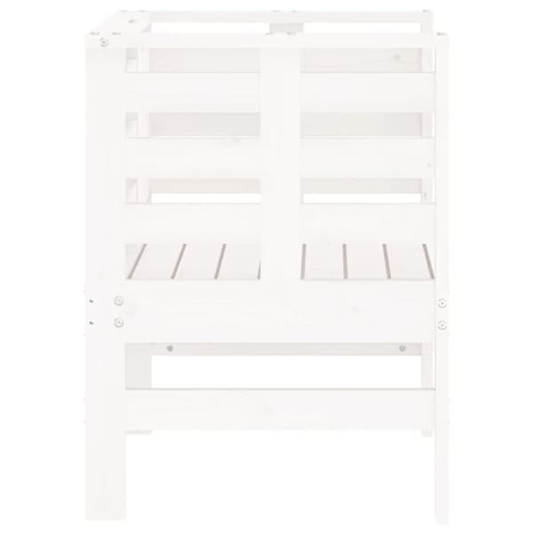 vidaXL havestole 2 stk. 61,5x53x71 cm massivt fyrretræ hvid
