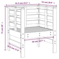 Miniatyrbilde 10 av 10: vidaXL Hagestoler 2 stk grå 61,5x53x71 cm heltre furu