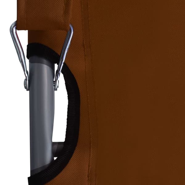 foldbare strandstole 2 stk. stof brun