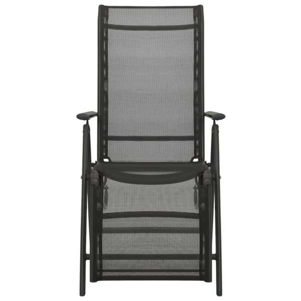 positionsstole 2 stk. textilene og aluminium sort