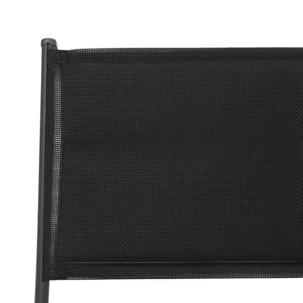 foldbare havestole 2 stk. stål og textilene