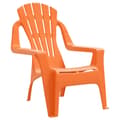 Miniatyrbild 3 av 8: Trädgårdsstolar 2 st för barn orange 37x34x44 cm PP träutseende
