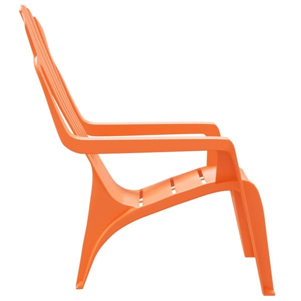 Trädgårdsstolar 2 st för barn orange 37x34x44 cm PP träutseende