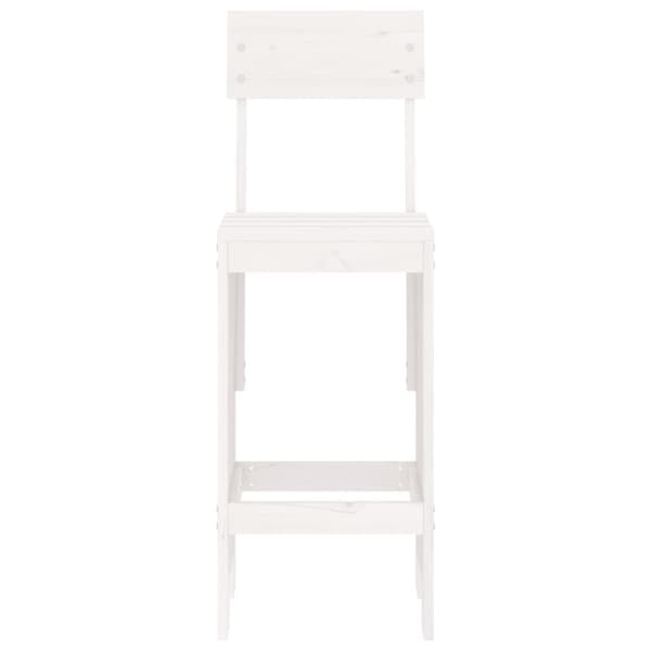 Barpallar 2 st vit 40x48,5x115,5 cm massiv furu