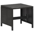 Miniatyrbillede 5 af 7: haveskamler 4 stk. med hynder polyrattan sort