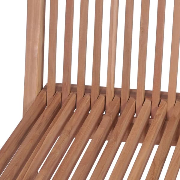 Hopfällbara trädgårdsstolar 4 st massiv teak