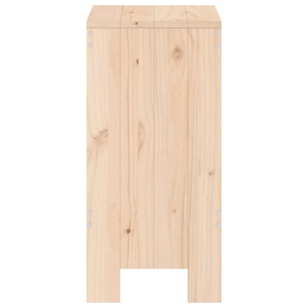 barstole 2 stk. 40x36x75 cm massivt fyrretræ