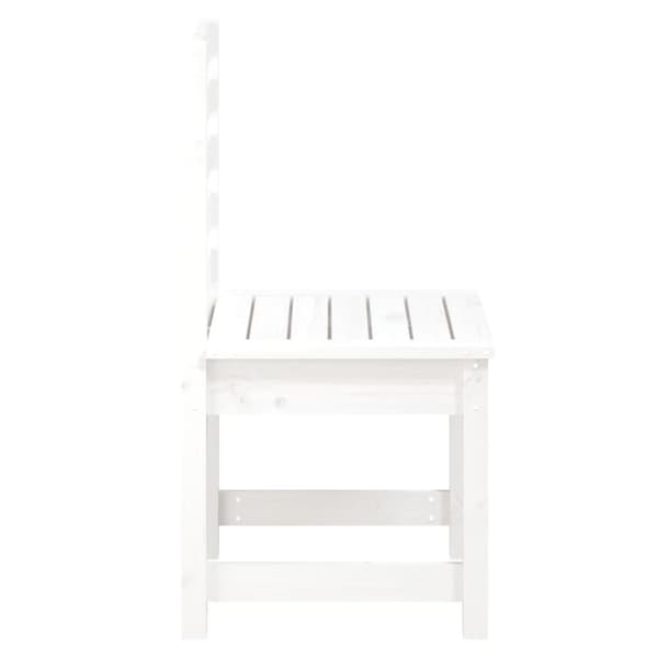 havestole 2 stk. 50x48x91,5 cm massivt fyrretræ hvid