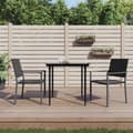 Miniatyrbillede 1 af 8: havestole 2 stk. 54x62,5x89 cm polyrattan sort