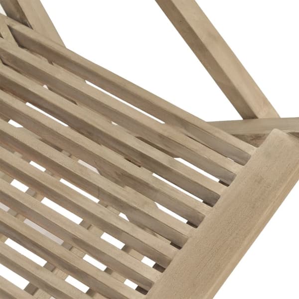 havestole 8 stk. 56x61x89 cm foldbare massivt teaktræ grå