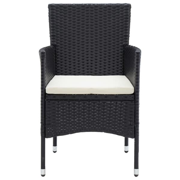 havestole 4 stk. polyrattan sort