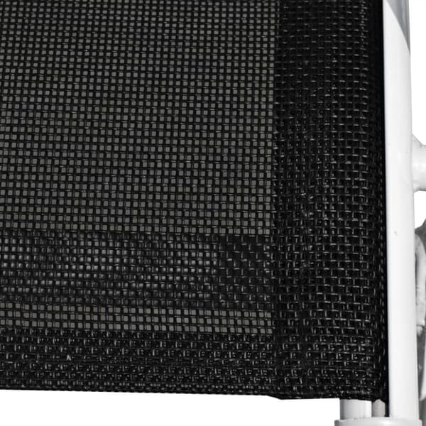 Stapelbara trädgårdsstolar 2 st stål och textilen svart