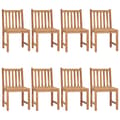 Miniatyrbild 2 av 10: Trädgårdsstolar 8 st med dynor massiv teak