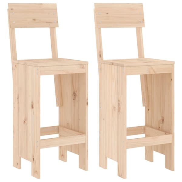Baarijakkarat 2 kpl 40x48,5x115,5 cm täysi mänty