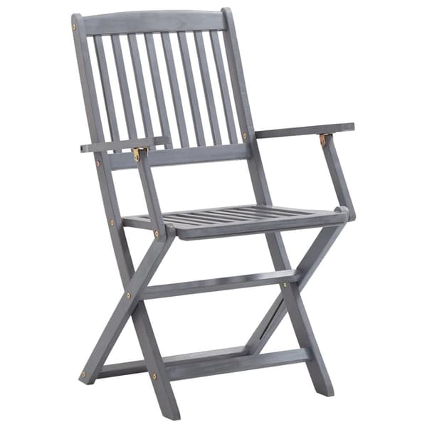 foldbare havestole 8 stk. massivt akacietræ