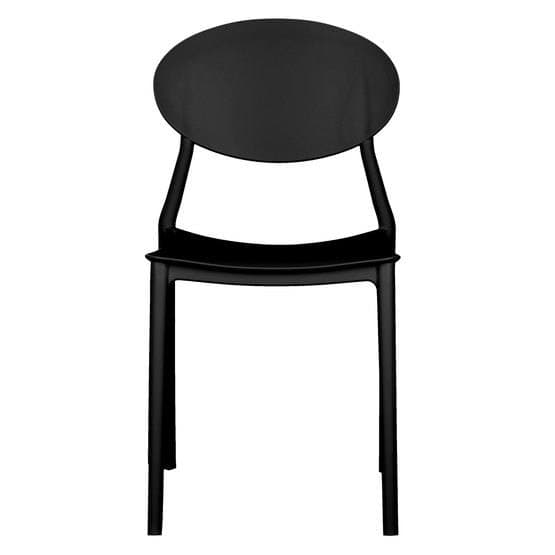 Plast Havestole - Stabelbar - Sort - 4 stk