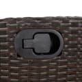 Miniatyrbillede 9 af 11: vidaXL havestole 2 stk. med lænefunktion og fodstøtte polyrattan brun