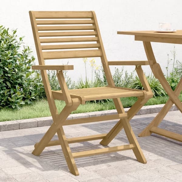 vidaXL Taitettavat puutarhatuolit 4 kpl 54,5x61,5x86,5 cm akasiapuu