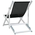 Miniatyrbild 6 av 11: vidaXL Strandstolar hopfällbara 2 st svart aluminium och textilen