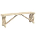 Miniatyrbilde 2 av 9: vidaXL Hagebenk 115 cm heltre gran