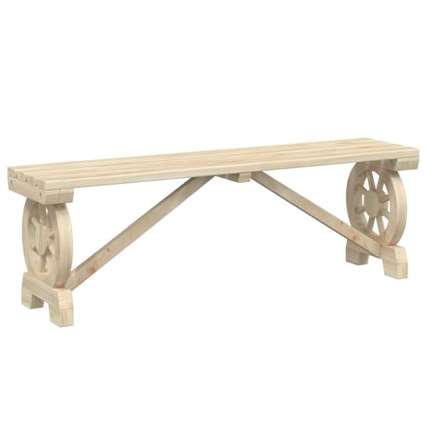 vidaXL Hagebenk 115 cm heltre gran