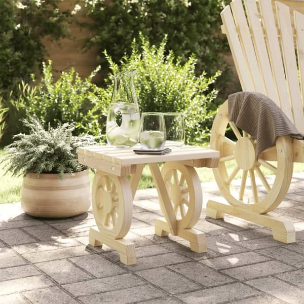 vidaXL haveskammel 40x36,5x38,5 cm massivt grantræ